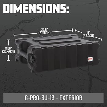3Uラック STRC-A4U Lightweight and Compact 4U (4 Space) PA DJ ABS Rack